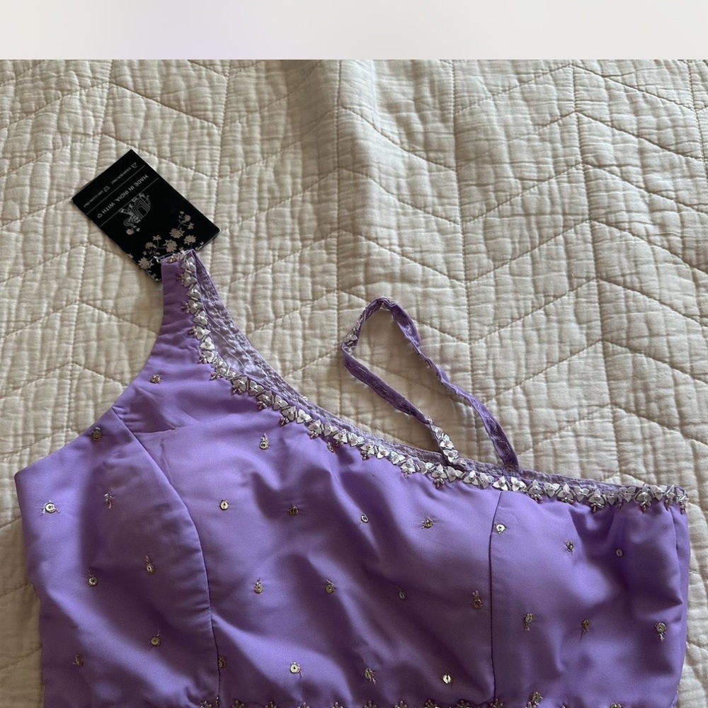 Lavender Sequin Embellished Dress